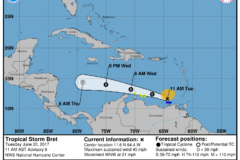 Tropical Storm Bret Continues to Move Away From The State of Grenada