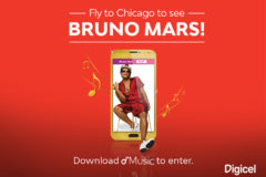 Five Digicel Customers to See Bruno Mars Live in Concert in Chicago
