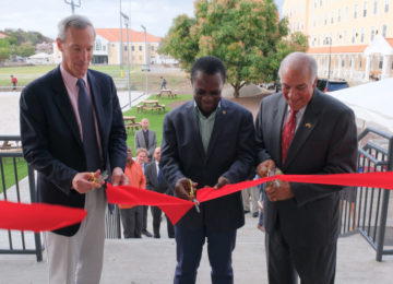 Photo 2 - Prime Minister cuts ribbon at dedication of SGU dorm - Feb 20, 2019