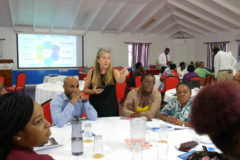 Participants-with-facilitator-Thea-Chase-center-on-day-three-of-the-ISL-Business-Incubator-and-Accelerator-training-Wor