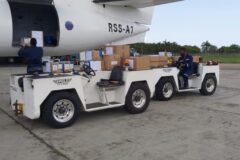 PPEs being loaded on RSS Aircraft in TnT