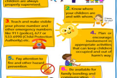 Child Safety and Security Encouraged for the School Vacation Period