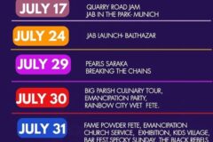 Full Calendar of Activities for Rainbow City 2022