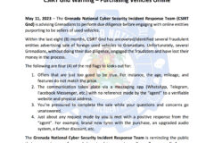 CSIRT Gnd Warning – Purchasing Vehicles Online