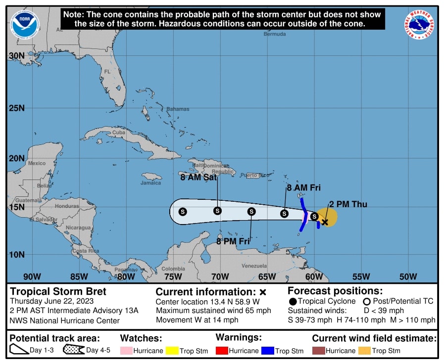 The Grenada Meteorological Service continues to monitor Tropical Storm ...