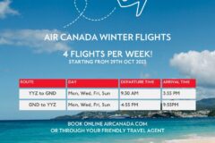 Grenada Tourism Authority Announces Air Canada To Double Flight Service To Grenada This Fall