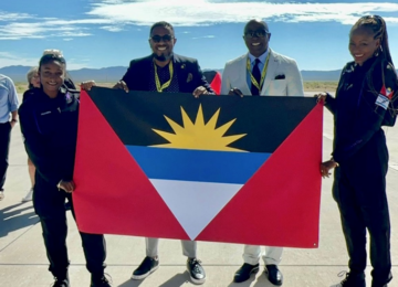 Antigua and Barbuda Mother-Daughter Duo makes Historic Voyage Aboard Virgin Galactic 02 Spacecraft