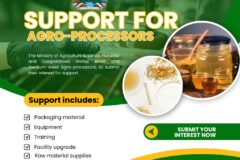 CALL FOR AGRO-PROCESSORS INTERESTED IN RECEIVING SUPPORT UNDER THE FOOD SECURITY ENHANCEMENT PROJECT