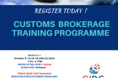 The Final CUSTOMS BROKERAGE Training Programme for 2023  