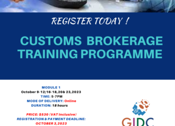 The Final CUSTOMS BROKERAGE Training Programme for 2023  