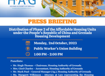 Housing Authority of Grenada – PRESS BRIEFING