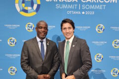PM Justin Trudeau with Hon. Joseph Andall