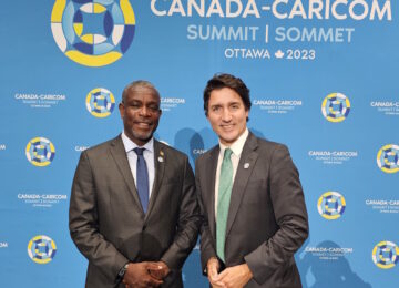 PM Justin Trudeau with Hon. Joseph Andall