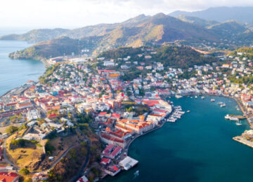 Aerial View of the Carenage, Grenada
