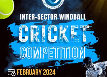 Poster for GCIC Inter-sector Windball Cricket Competition 2024