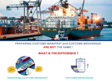 Customs Brokerage vs Preparing Customs Manifest Training copy