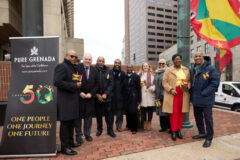 Grenada Celebrates 50th Anniversary of Independence with Flag Raising Ceremony in Boston