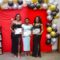 Grenada'S graduates - Left to right, Chirecce Robertson_ Sierra Duncan_ Charlene Bubb
